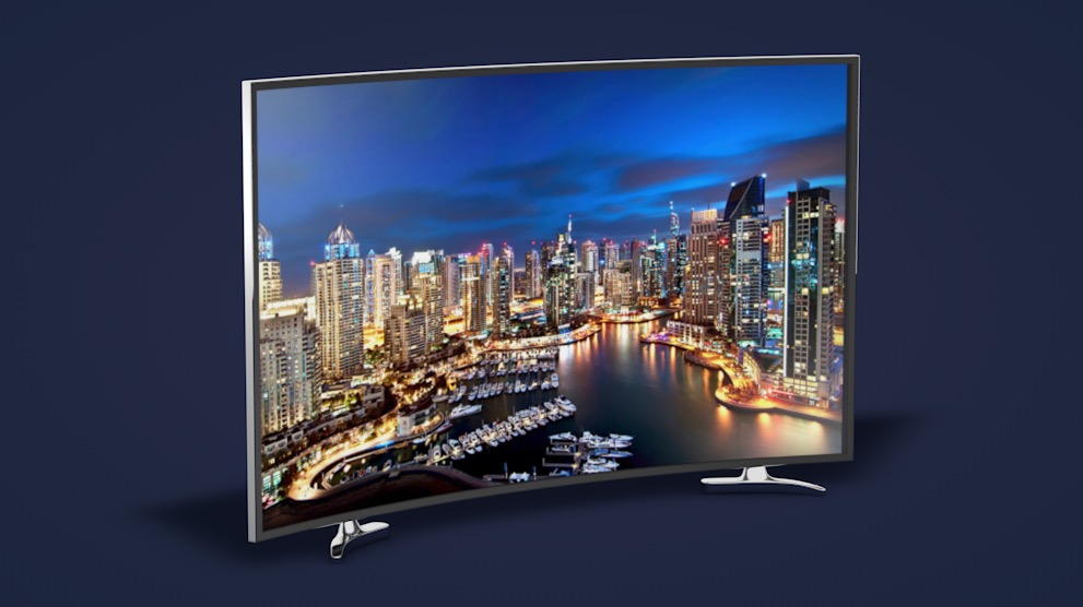 曲面电视 曲面显示器C4D模型 Curved Ultra HD TV 3d model - C4D之家 - 屏幕快照 2018-01-31 23.12.41.jpg
