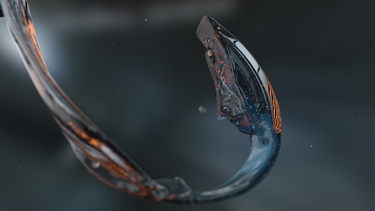 Cinema 4D+RealFlow制作液体LOGO动画教程Advanced 3D Liquid Logo Animation Tutorial