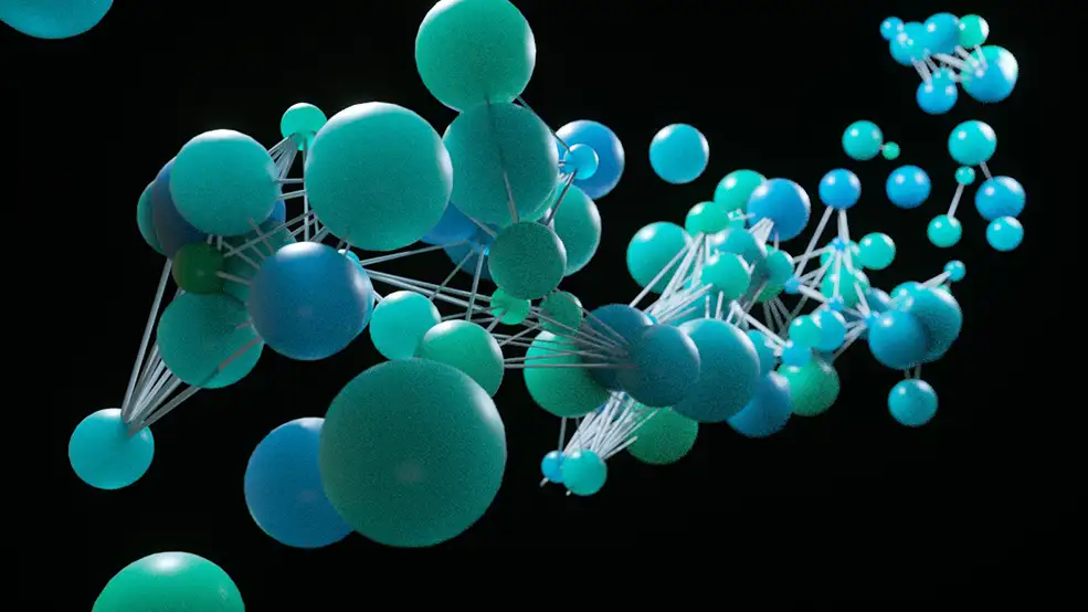 C4D x-partcles+Octane Render透明圆球连线动画工程文件