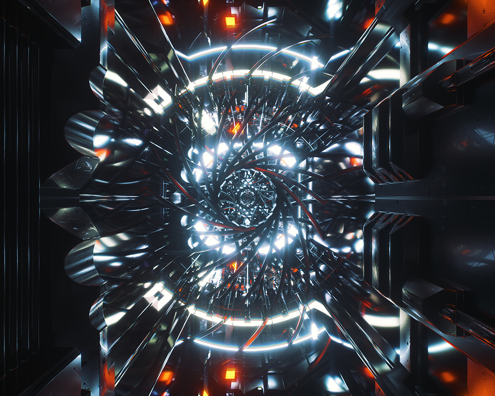 C4D实用工程第582季：发光金属隧道穿梭动画C4D工程 C4D Project[Cinema4D - Octane] - C4D之家 - [30-01-18]---Calibrage-(Still).jpg