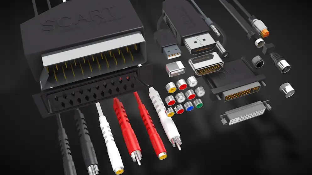 电子连接器 数据接头C4D模型 Electronic-Connectors