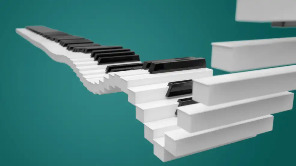 C4D Octane Render渲染器 钢琴键动画工程文件