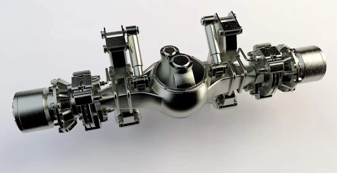 机械设备 差动器设备C4D模型 Differential 3d model