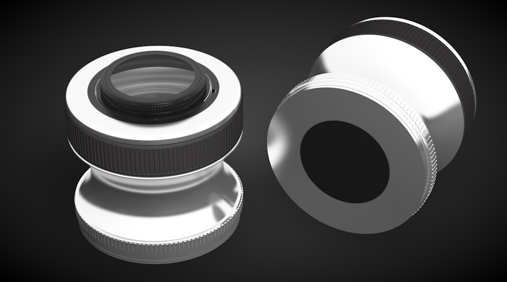 lensbaby镜头C4D模型 lensbaby 3d model