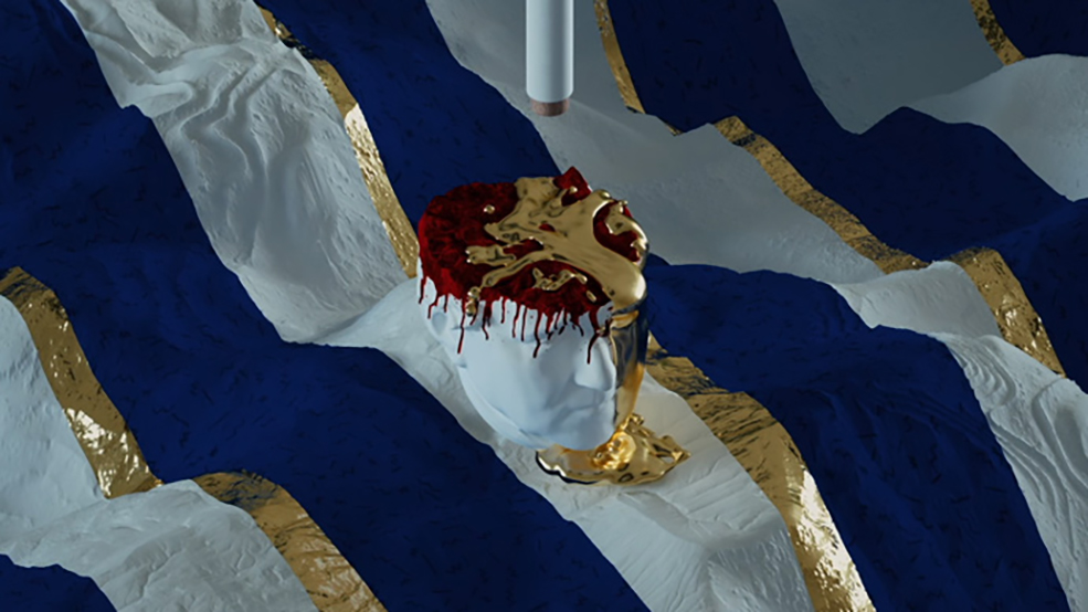 C4D使用X-Particles和Octane制作黄金液体教程