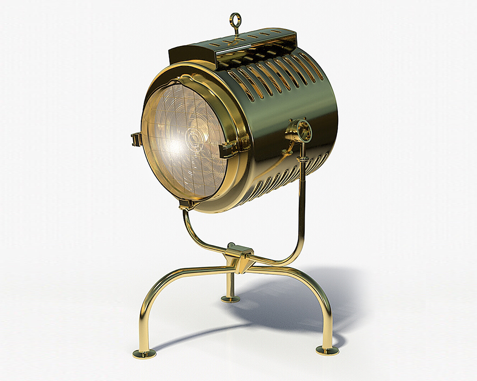 聚光灯 射灯C4D模型 Cinema4D Spotlight Lamp 3D Model