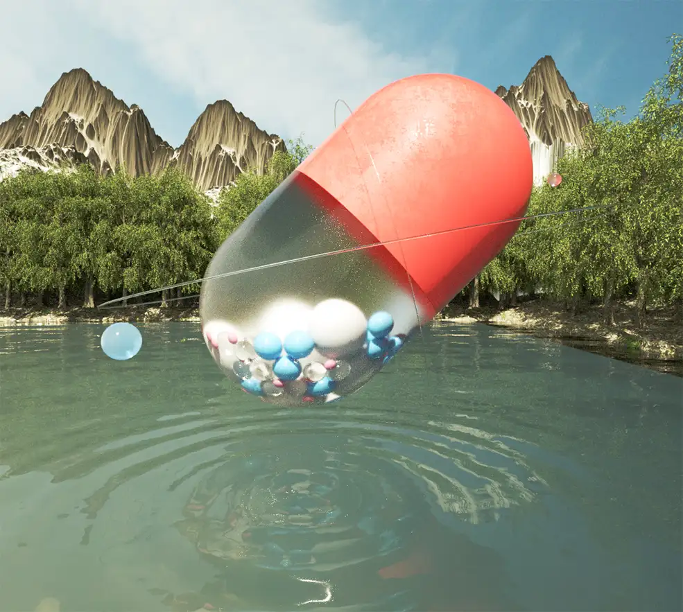 C4D Octane Render创意胶囊和圆环工程文件