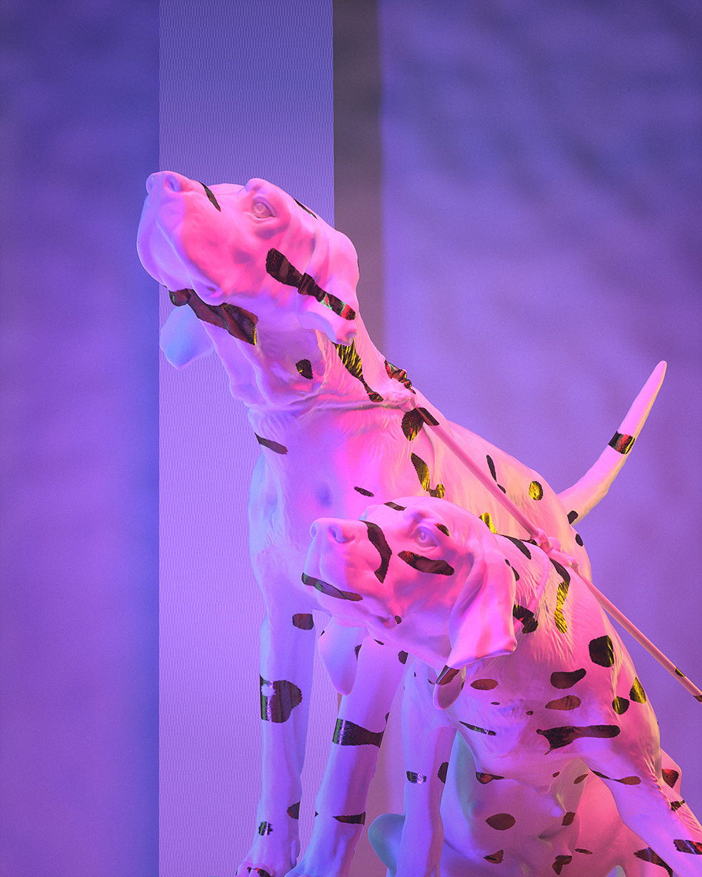 C4D实用工程第603季：两只斑点狗创意C4D工程 C4D Project[Cinema4D - Octane]