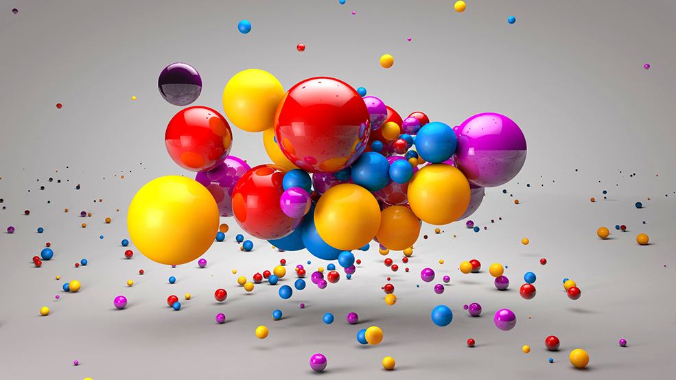 C4D弹跳变换的音乐圆球动画工程文件