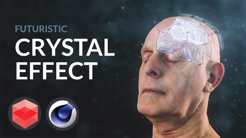 C4D redshift破碎晶体化动画工程文件 crystal redshift