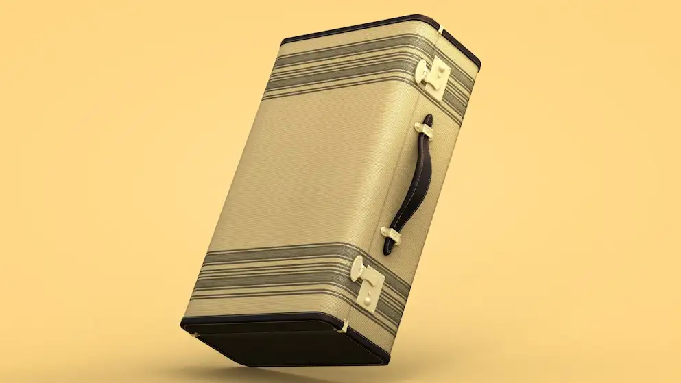 复古手提箱C4D模型 suitcase 3d model