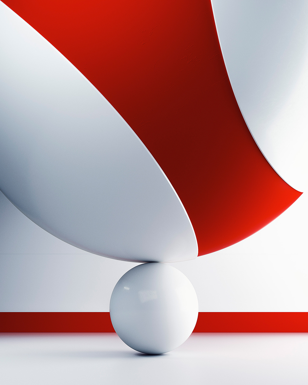 C4D实用工程第627季：红白圆球创意C4D工程 C4D Project[Cinema4D - Octane]