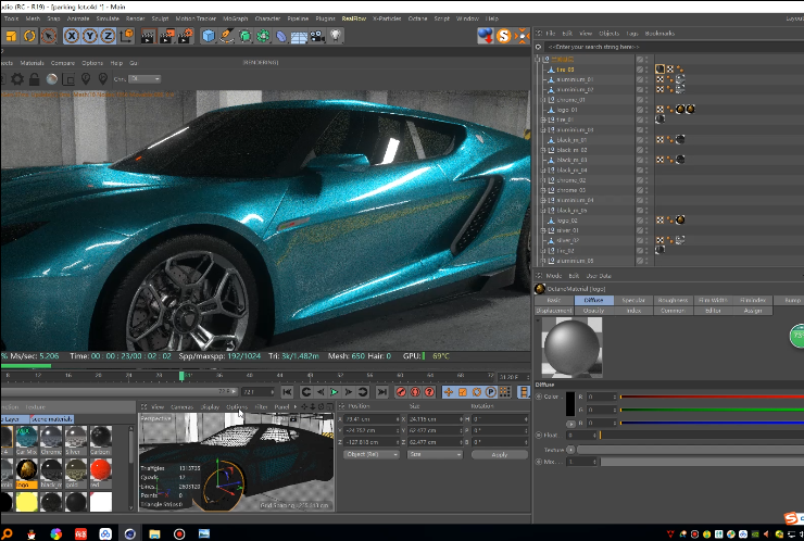 [C4D研究所] 中文教程Octane兰博基尼渲染 车漆和场景讲解 - C4D之家 - QQ截图20180401120907.png