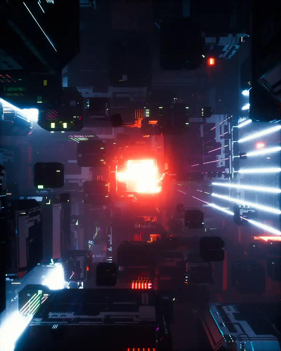C4D实用工程第636季：科幻立方体空间穿梭动画C4D工程 C4D Project[Cinema4D - Octane]