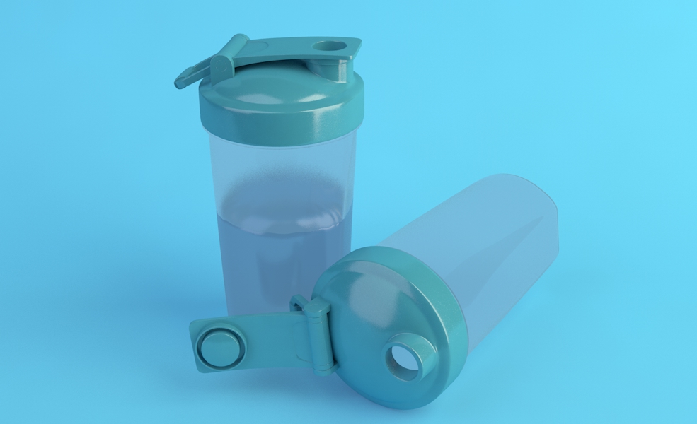 塑料水壶C4D模型 Blender Bottle Model - C4D之家 - huazhuangpin.jpg