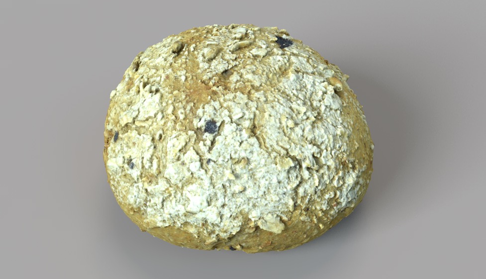 橄榄黑麦面包C4D模型 Olive Rye Bread