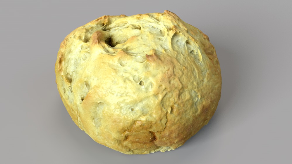 黄面包C4D模型 Rustic Bun