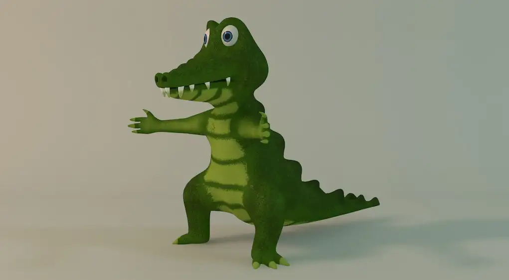 卡通恐龙绑定C4D模型 Cartoon dinosaur