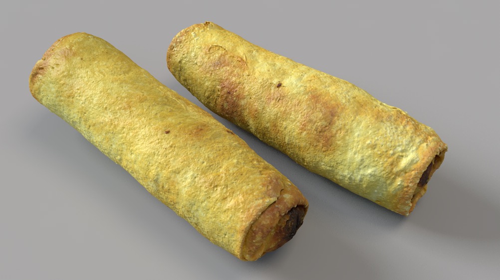 春卷C4D模型 Spring Rolls