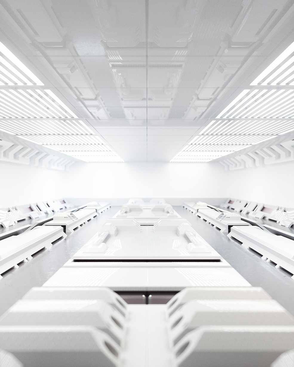 C4D实用工程第651季：科幻室内空间C4D工程 C4D Project[Cinema4D - Octane]