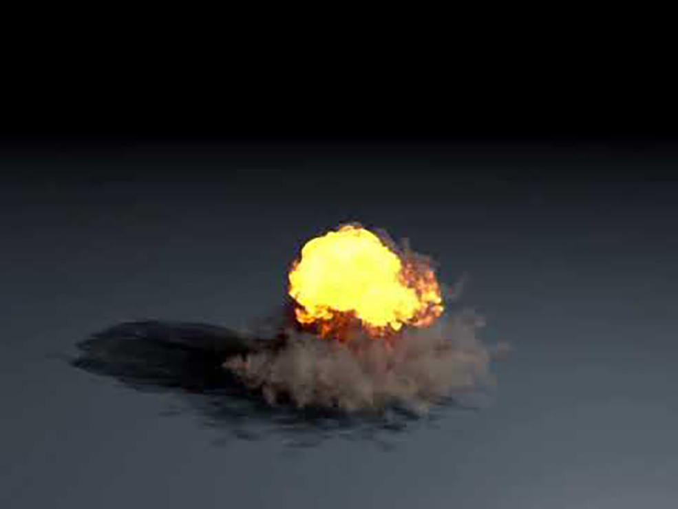 C4D Turbulence FD爆炸动画工程 explosion
