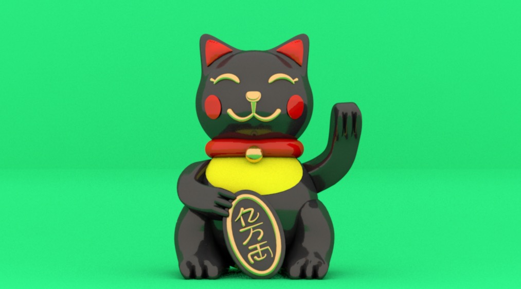 招财猫C4D动画模型工程 Fortune Cat - C4D之家 - 屏幕快照 2018-04-22 15.27.45.jpg
