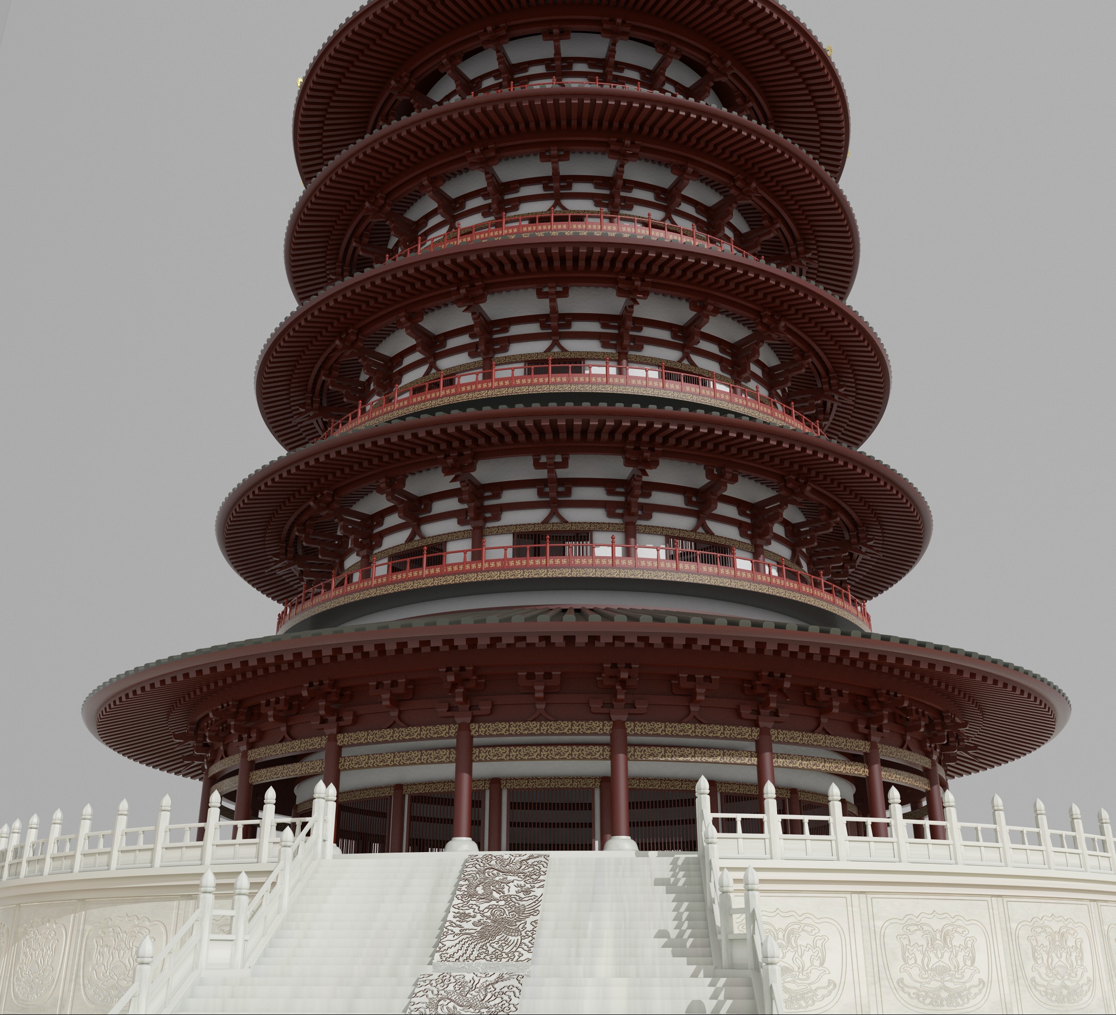 天堂塔建模渲染 - C4D之家 - 天堂模型3.jpg