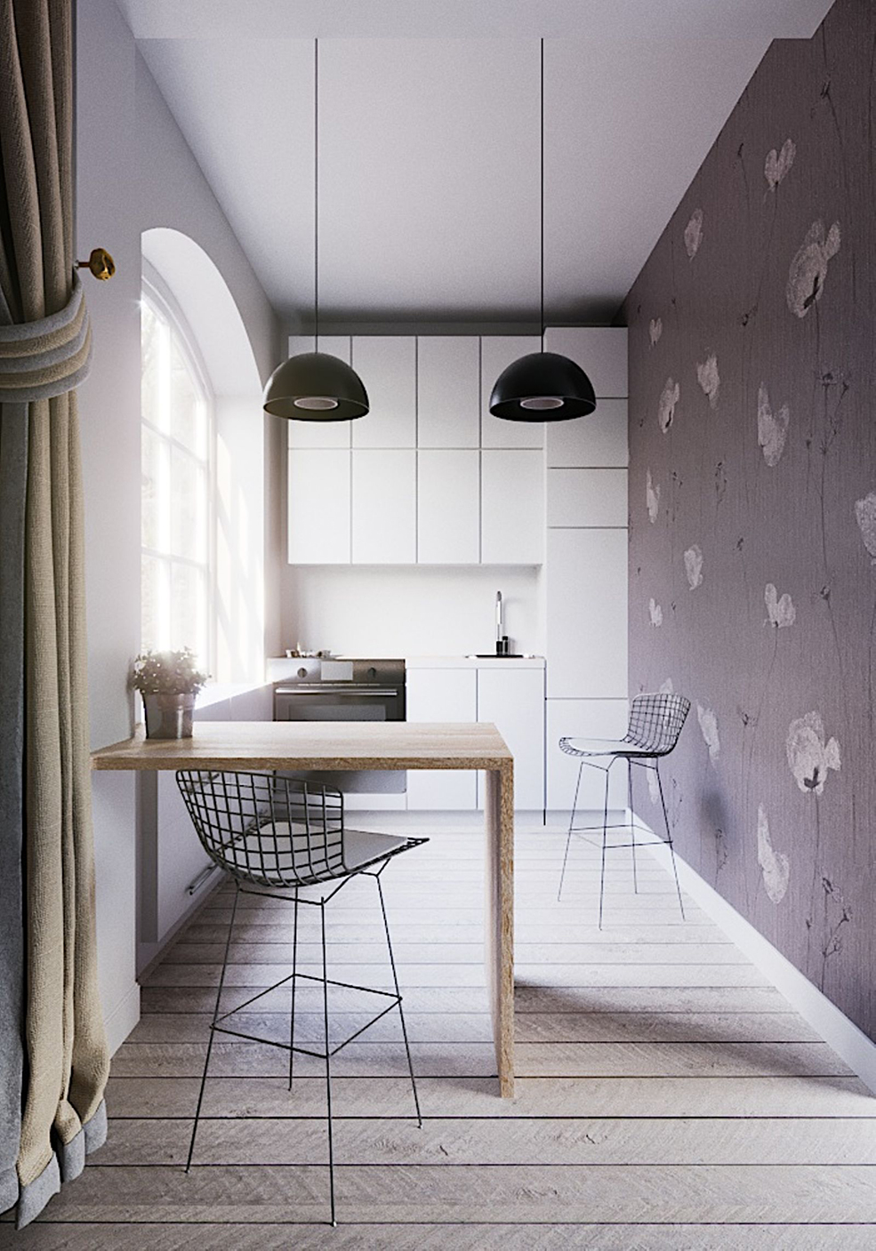C4D Corona简约厨房渲染模型 Valcucine Kitchen 3D Model
