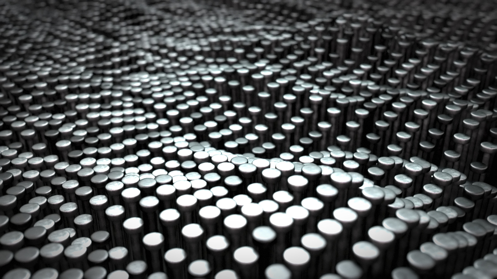 C4D起伏波动的钉子动画工程