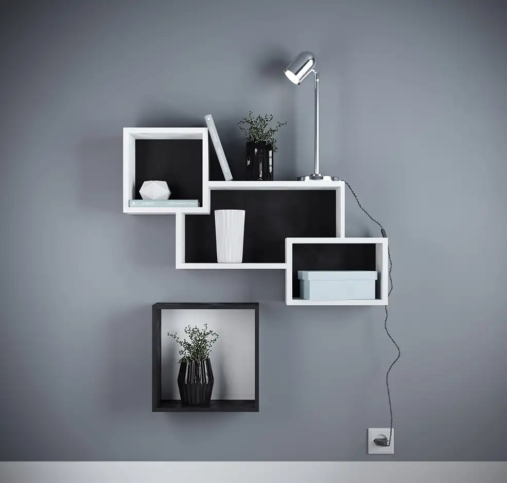 C4D Corona墙面书柜书架模型 bookshelf exorbitart - C4D之家 - bookshelf0000_post1.jpg