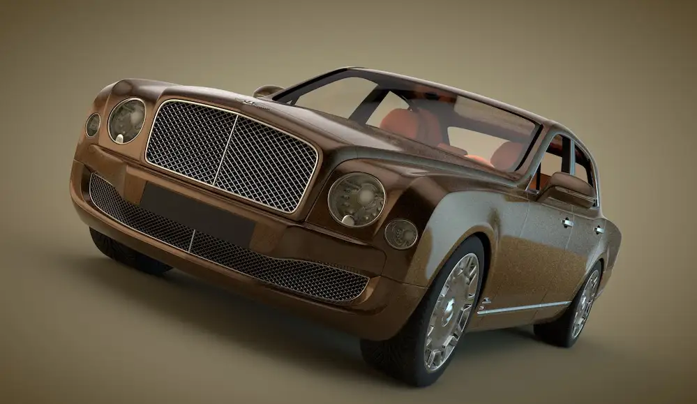 宾利慕尚C4D模型 Bentley Mulsanne