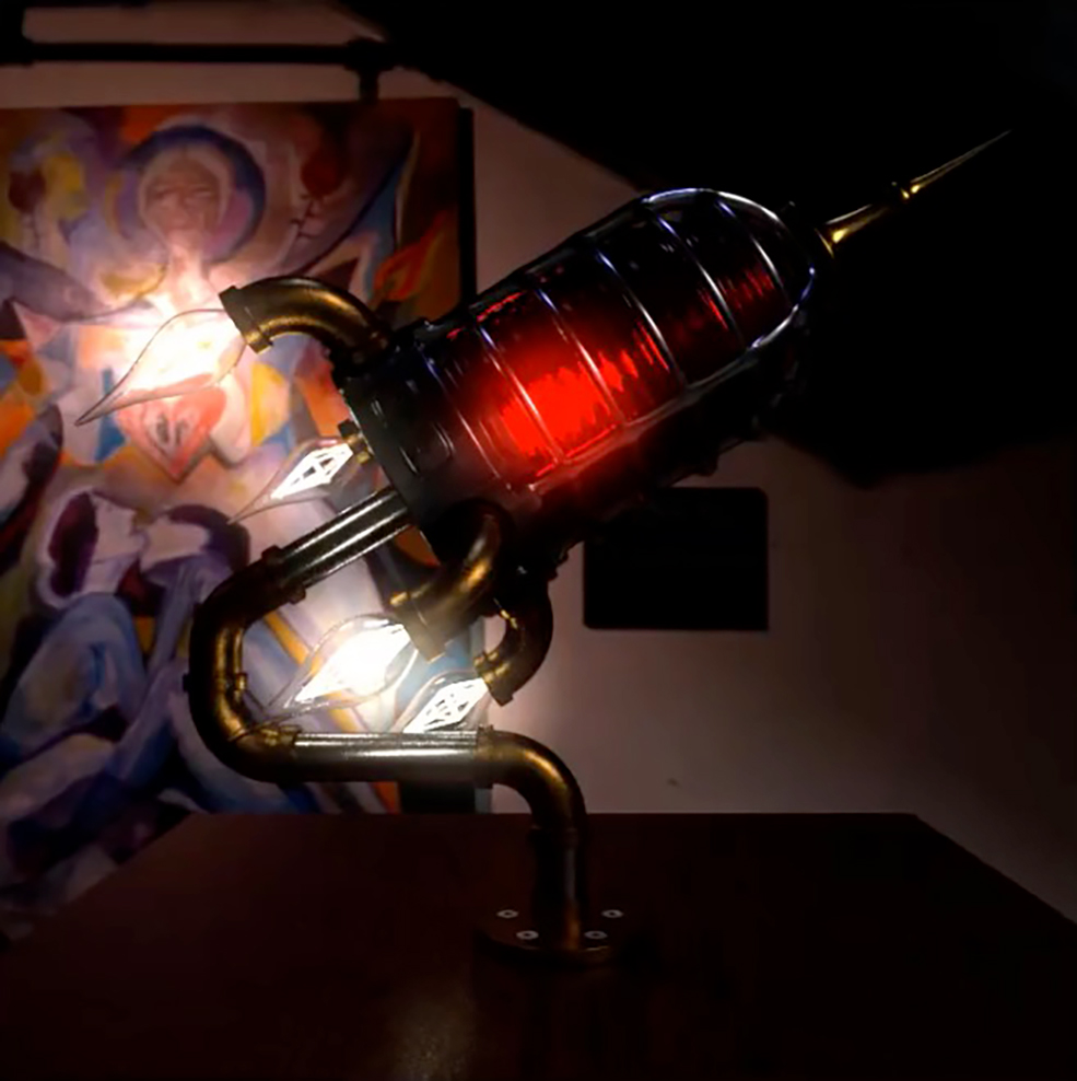 C4D火箭灯建模渲染教程(3) Rocket Lamp