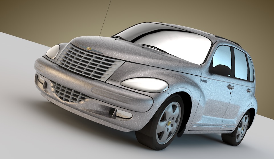 克莱斯勒巡洋舰C4D低面汽车模型 Chrysler PTCruiser