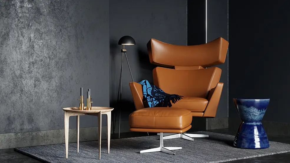 20个室内装饰家具3D模型 Interior Accessories (格式MAX/FBX) - C4D之家 - Fritz_Hansen_Oksen_Chair_Set_Preview_01.jpg