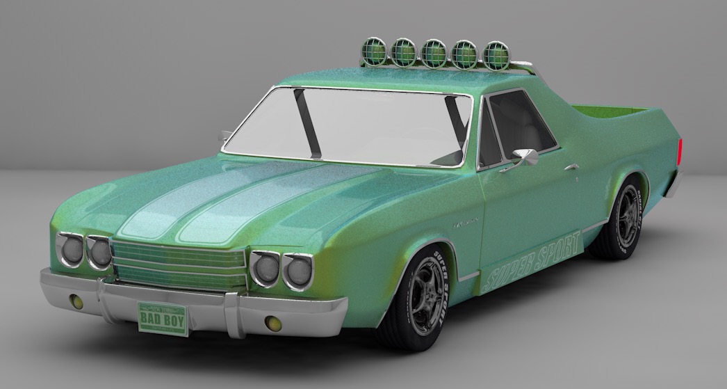 雪佛兰赛carC4D模型 EL Camino
