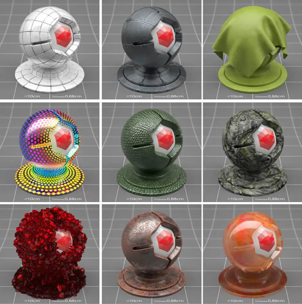 9个C4D Redshift材质预设 Redshift C4D Material Pack 3 Sampler - C4D之家 - banner-1.jpg