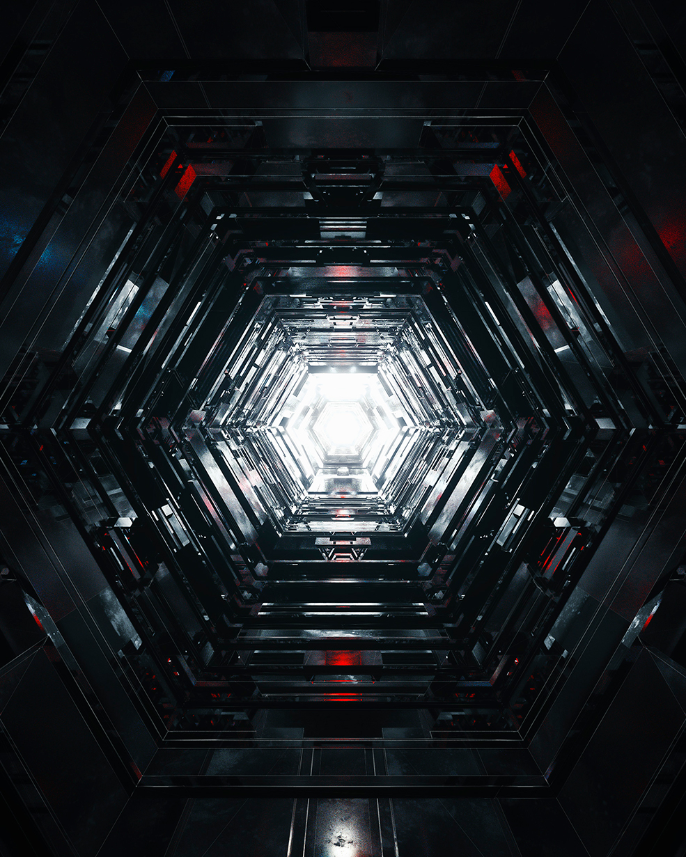 C4D实用工程第688季：六边形科幻隧道动画C4D工程 C4D Project[Cinema4D - Octane] - C4D之家 - [15-05-18]---PowerCore.jpg