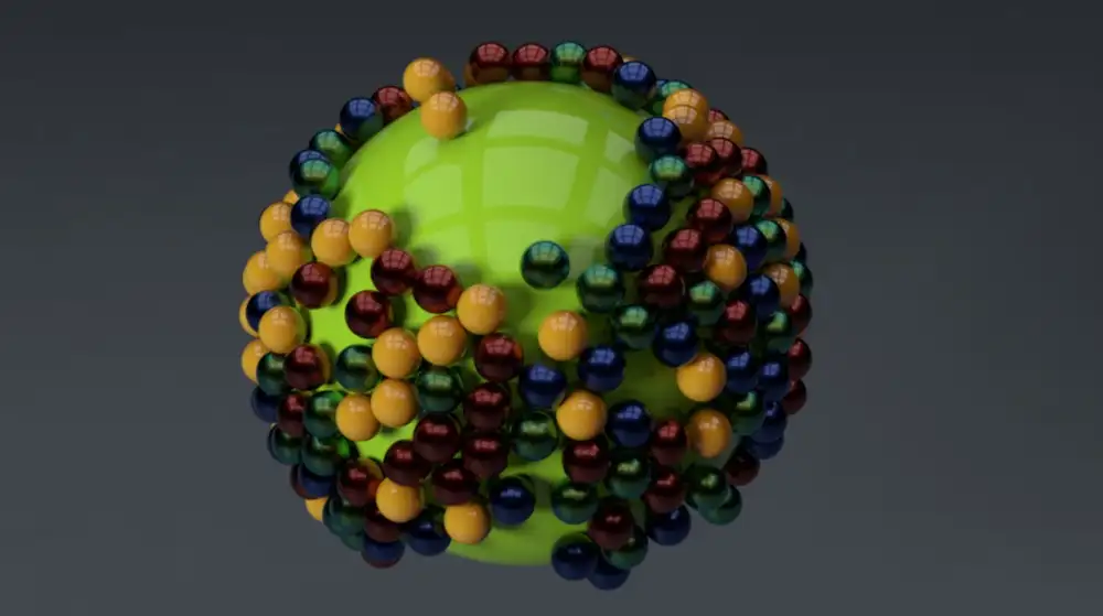 C4D彩球吸附动画工程文件