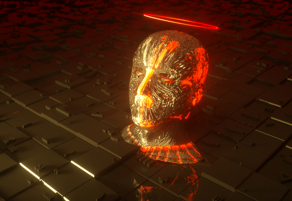 C4D Octane Renderer创意人物头像工程