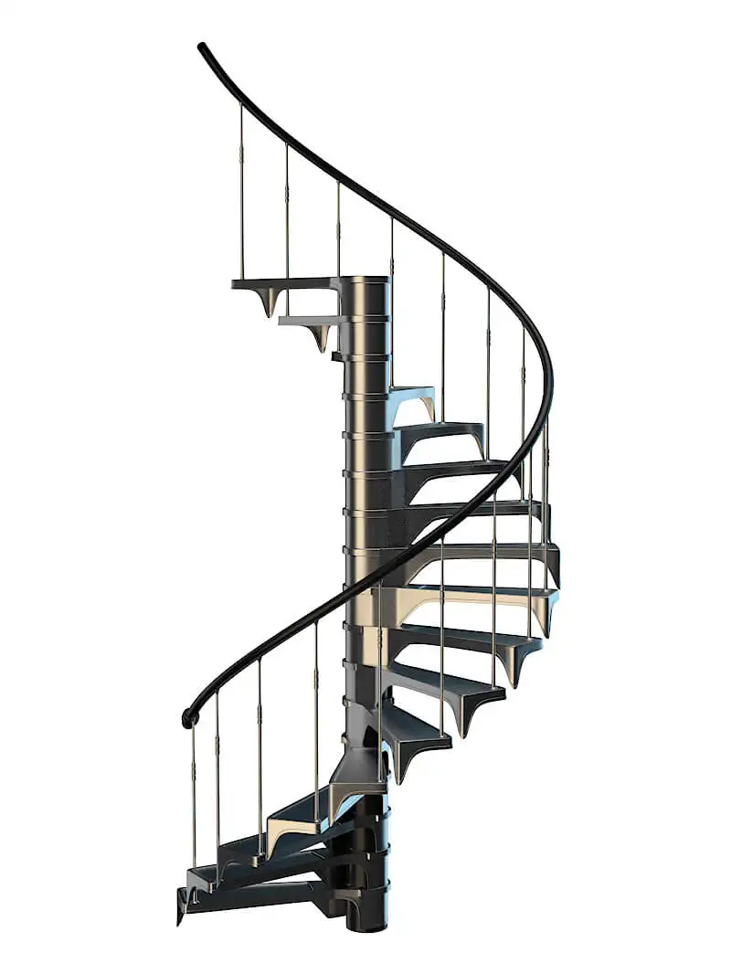 旋转楼梯C4D模型 Circular Staircase