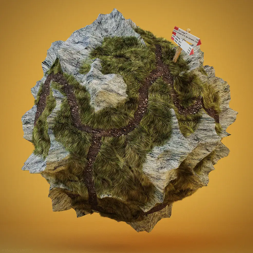 C4D地形景观模型 Tiny Landscape
