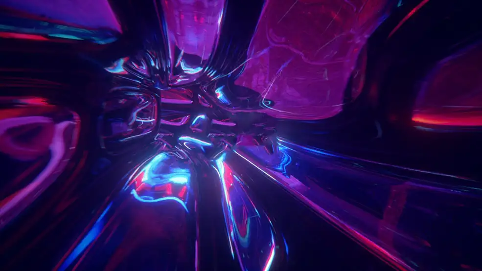 C4D OCTANE流光异彩的华丽隧道穿梭动画工程
