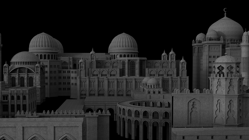 中东地区楼房建筑场景3D模型 Kitbash3D – MIDDLE EAST (Maya/FBX/OBJ) - C4D之家 - 1.jpg