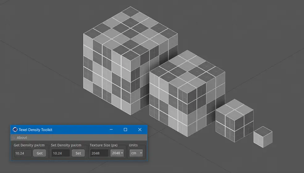 C4D R19纹理密度工具脚本 Texel Density Toolkit. v1.01 - C4D之家 - 2018-05-31_04-02-57.jpg