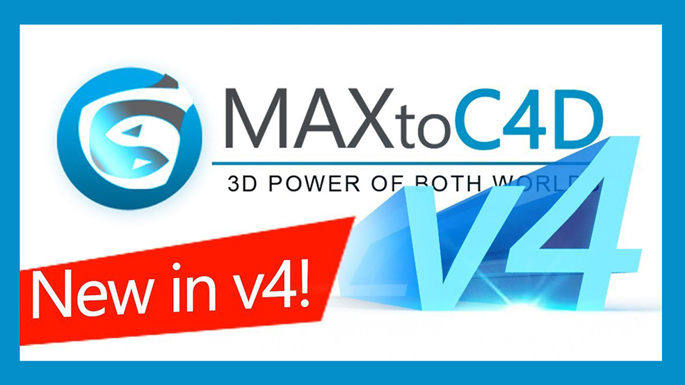 MAXtoC4D v4.01和谐版,更新支持C4D R19,3Ds Max 2019,直接导入3DMAX模型文件插件