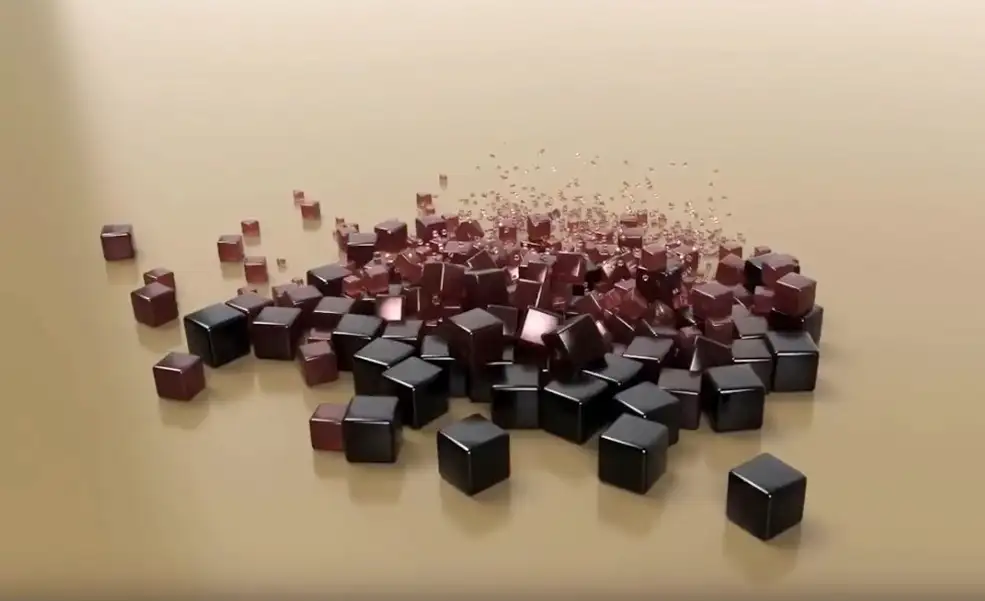 C4D利用着色效果器制作方块散落动画教程