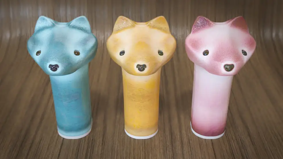 C4D Arnold Renderer雪貂陶瓷摆件工艺品模型 CERAMIC SHADERS 3 FERRETS