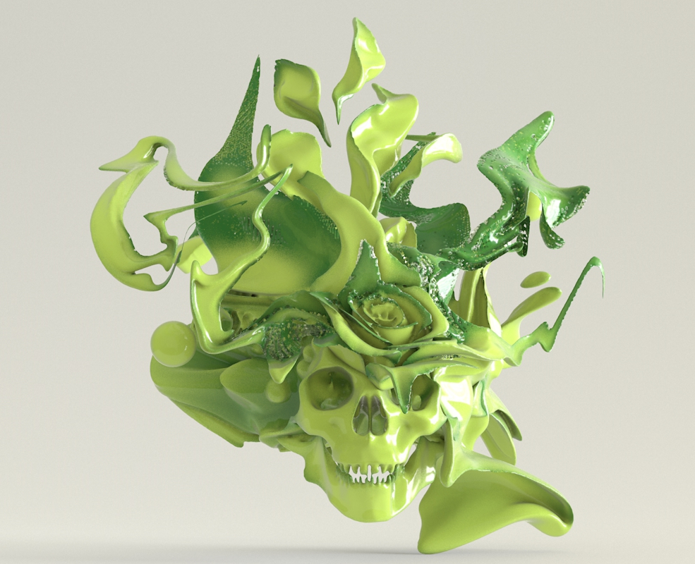 C4D骷髅头像抽象艺术模型 Prismatic - C4D之家 - Meditation.jpg