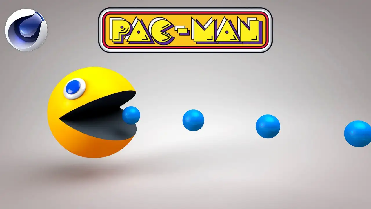 C4D卡通吃豆子动画游戏工程 Pacman Game Animation - C4D之家 - icon-4.jpg