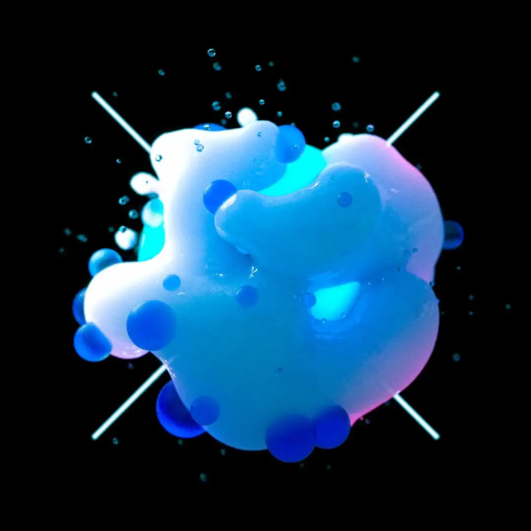 C4D X-Particles 粒子抽象通透三维物体C4D教程
